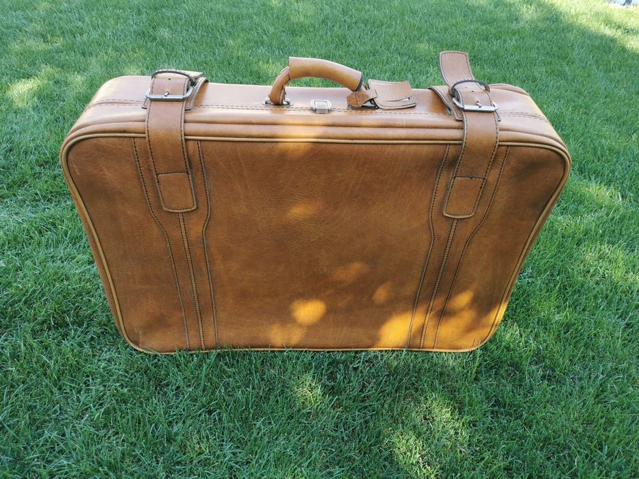 Set de geamantane,valize din piele