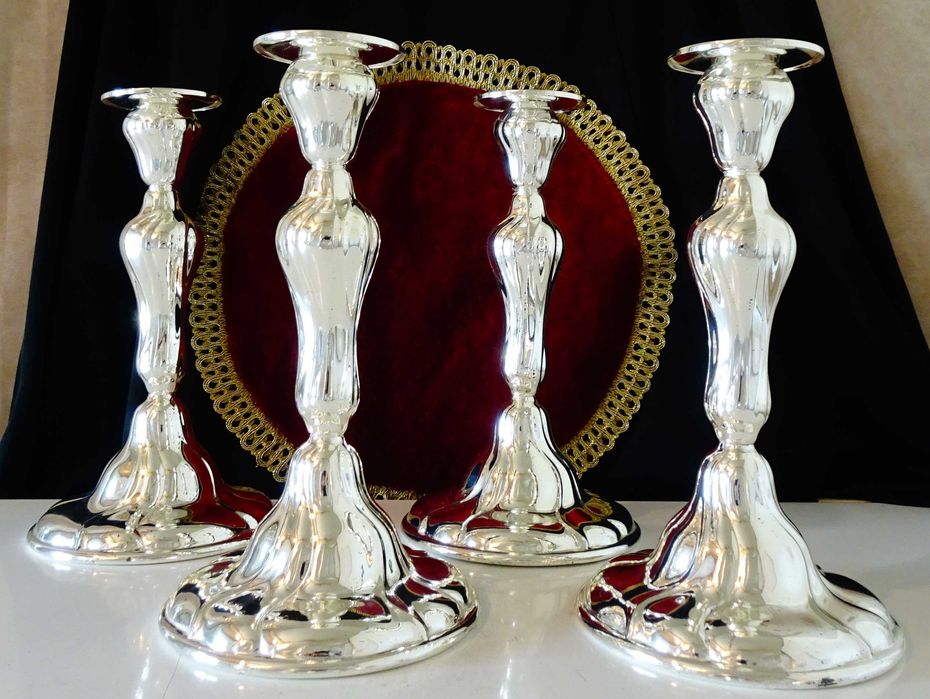 Посребрен свещник WMF,Art Nouveau.