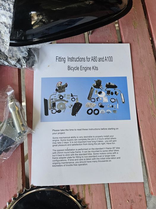 Новый веломотор 80 кубов