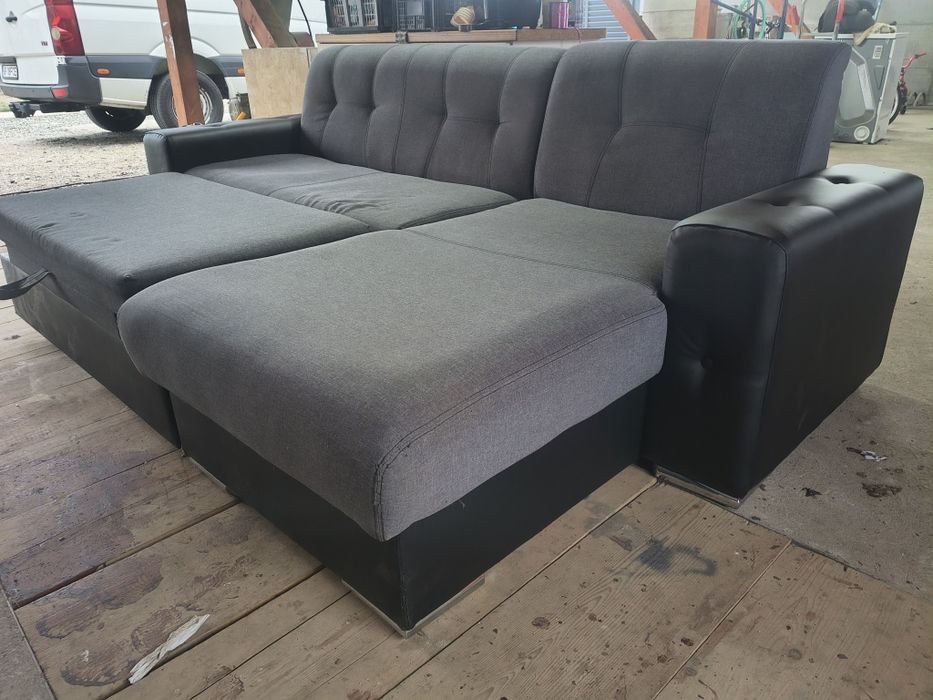 Canapea living sau colțar extensibil cu lada depozitare