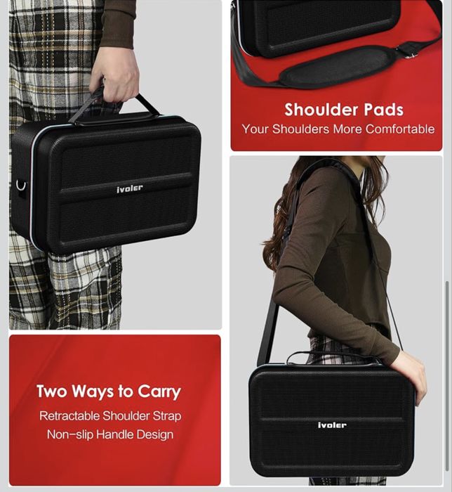 Продавам ivoler Case Compatible with Nintendo Switch 2 Model 2025, Deluxe Hard Carry Case Protective Portable Protective Case for Switch 2 Console