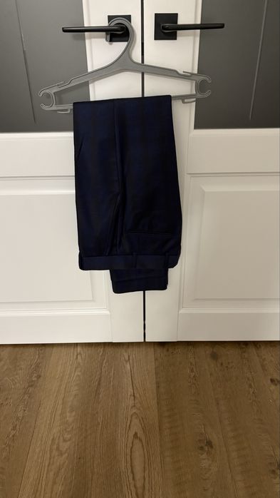 Костюм тройка тёмно синий