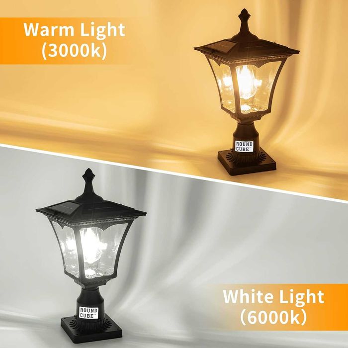 Външна градинска соларна лампа от лят алуминий