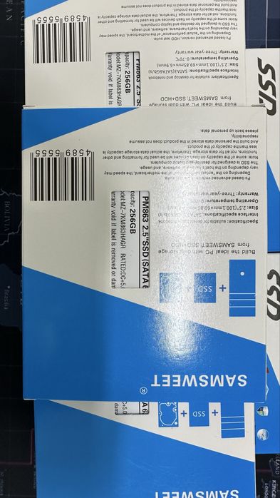 SSD SATA 256/512GB/1TB