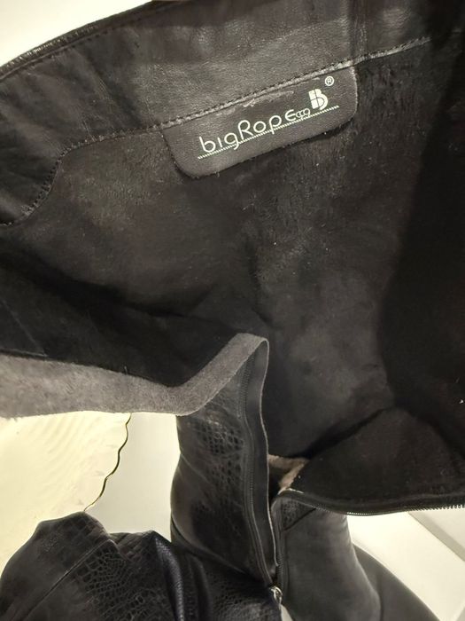 Кожанные сапоги.