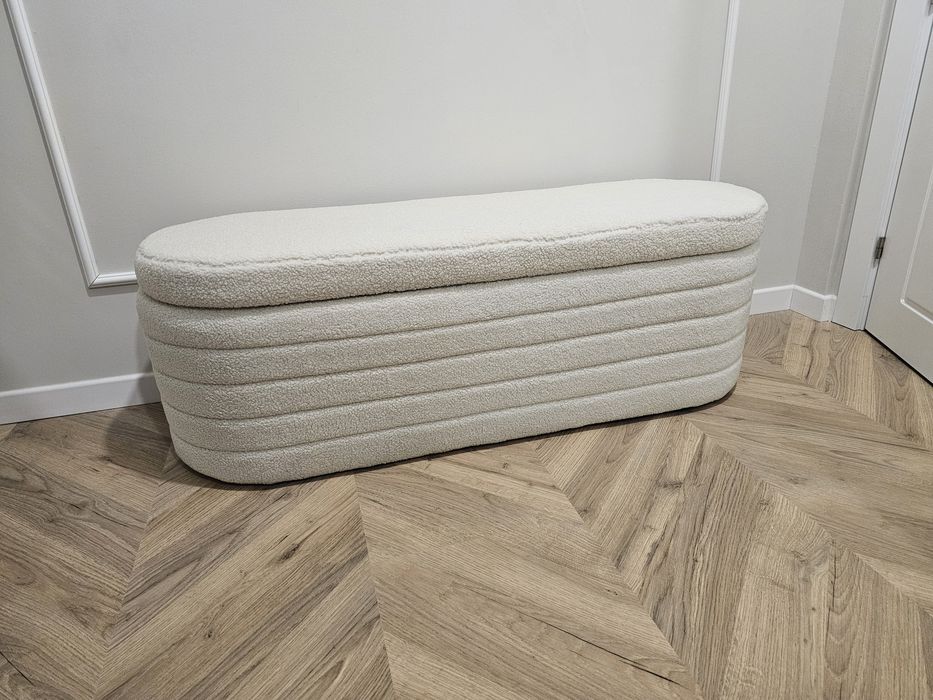 taburet bucle crem/ teddy bear