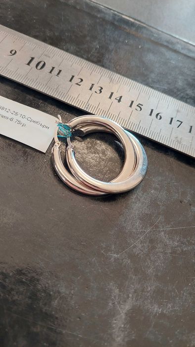 Сребърни обеци 6.75гр