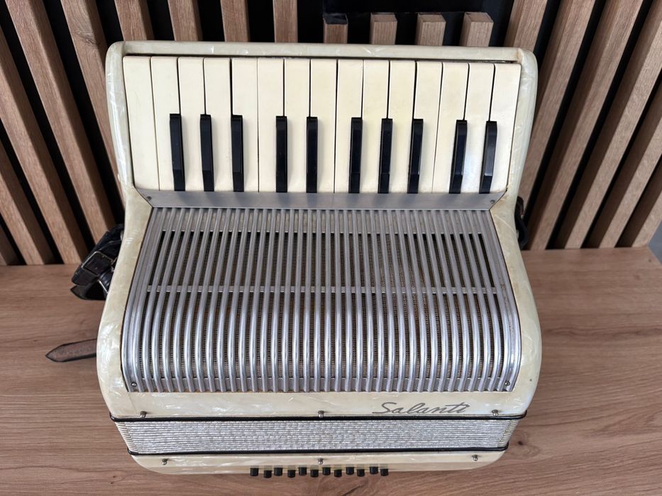 Acordeon italian Salanti NewYork cu 12 basi