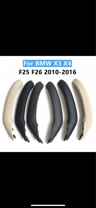 Maner interior dreapta bmw X3 X4 f25 f26 negru piele