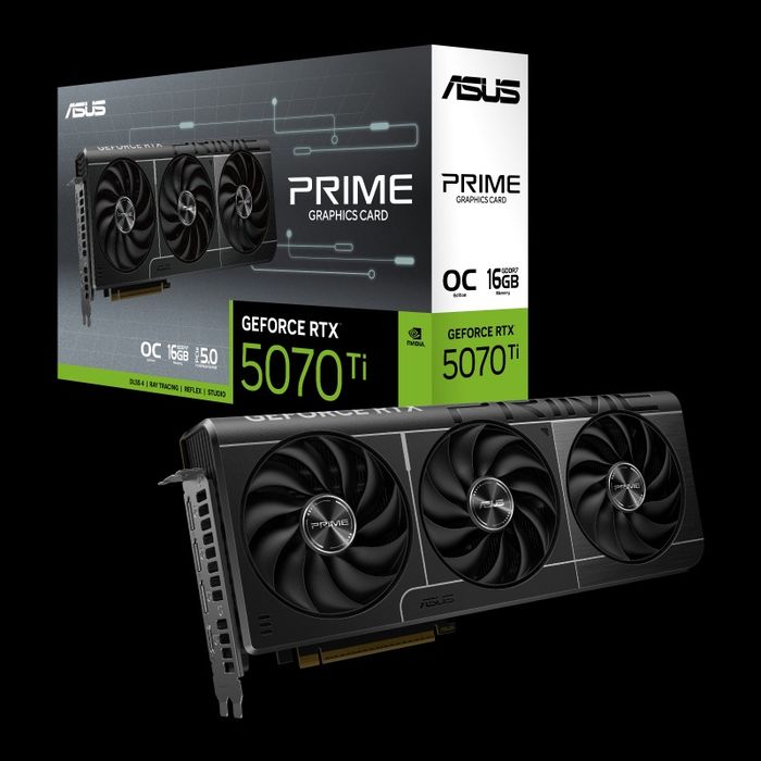 НОВАЯ Видеокарта Rtx 5070ti 16gb Asus Prime