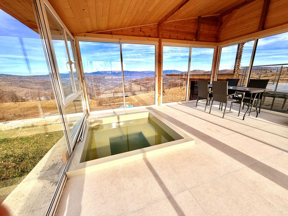 Cabana A frame / minipiscina inchisa