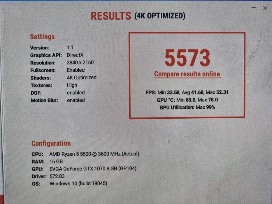 Геймърски Компютър/Ryzen 5 5500/16GB RAM/256GB-M.2/GTX 1070 8GB