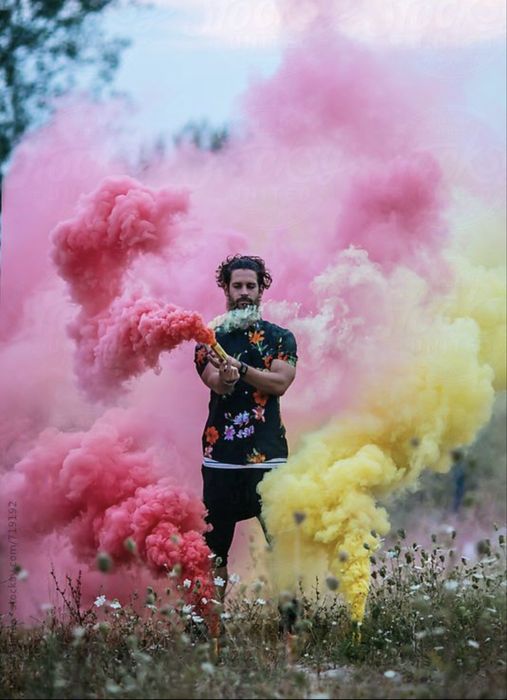 Fumigene colorate sedinte foto gender reveal
