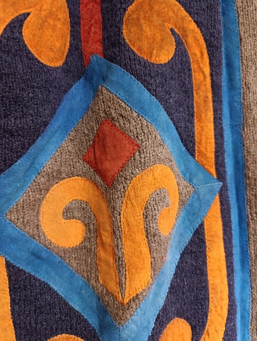 Вълнено плетено палто -ръчна изработка