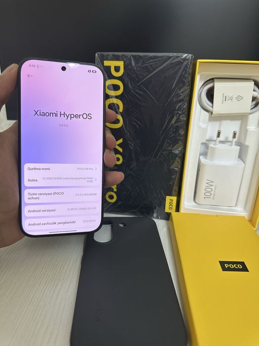Poco x8 pro 12/256gb yengi