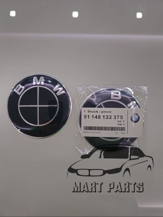 Алуминиева 82мм емблема за Бмв Ф10 Ф11 Ф30 Ф31  / Bmw F10 F11 F30 F31