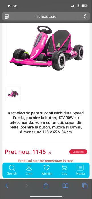 Masinuta electrica roz, fetite 3-6 ani