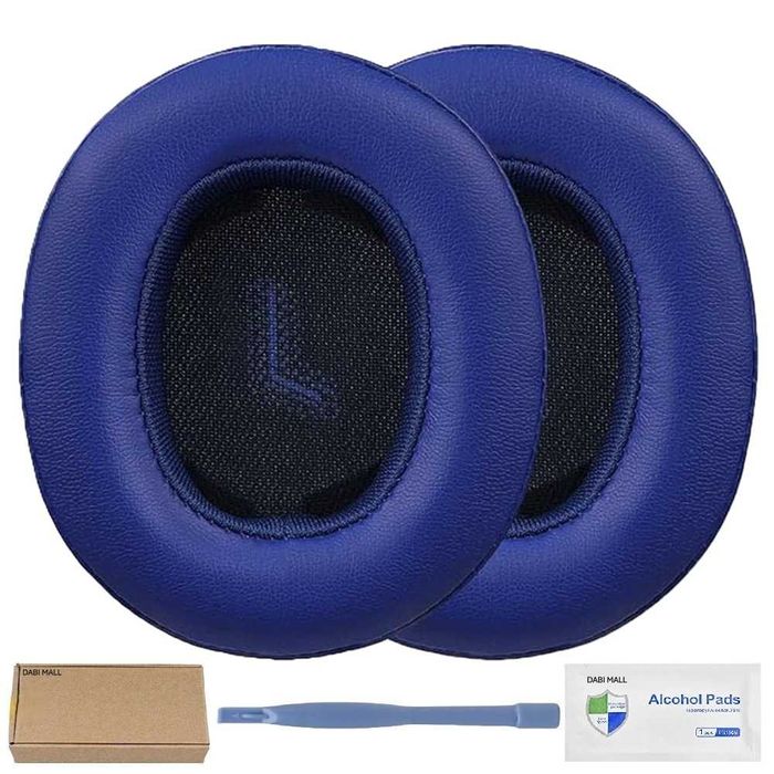 Set 2 bureti pentru casti JBL E55BT, Spuma cu memorie, Piele ecologica
