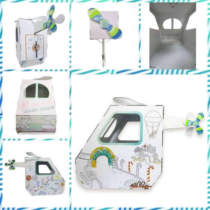 Картонени къщички за рисуване и игра