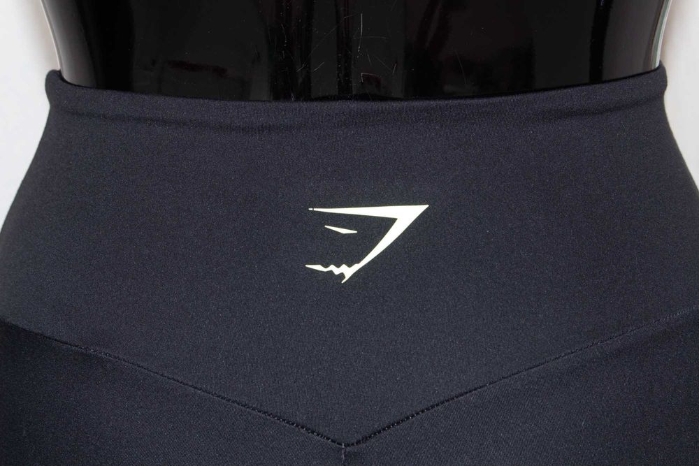 Gymshark оригинален дамски черен клин висока талия за фитнес XS