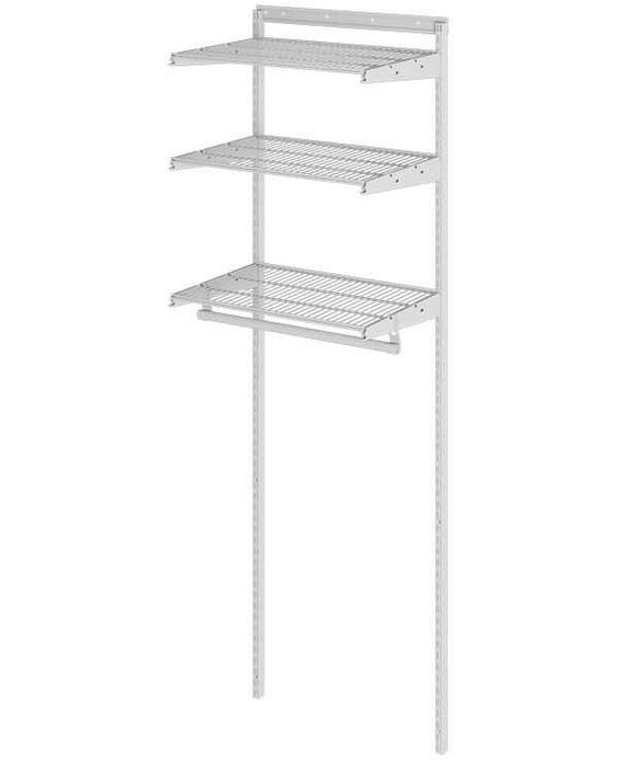 Икономични модулни гардеробни системи НАЛИЧНИ-бял метал-60/120/180см.