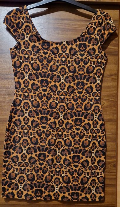 Rochie mini animal print