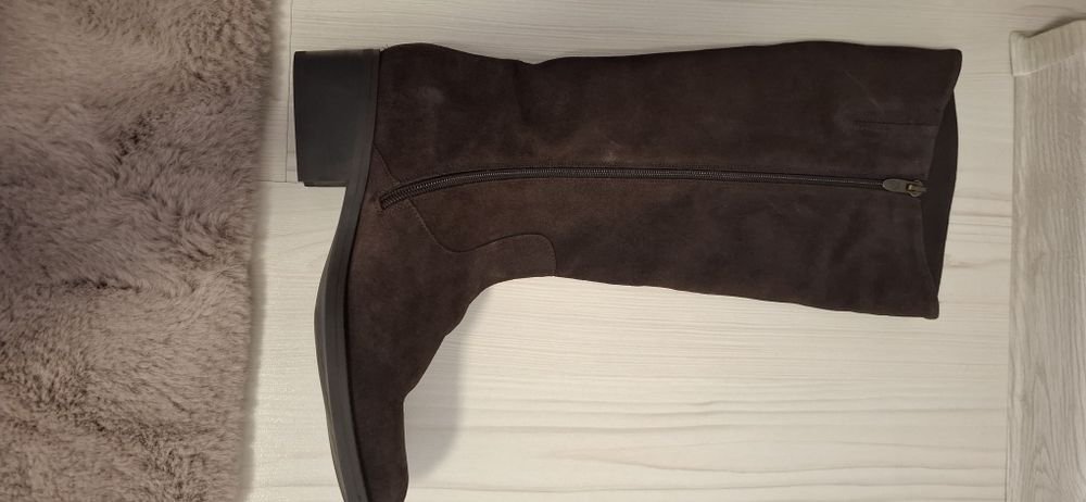 Cizme  piele întoarsă maro Tony Pons