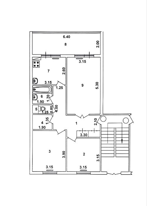 Продаю 3/5/5 с ремонтом | 78м2 | Тузель-2 | собственник