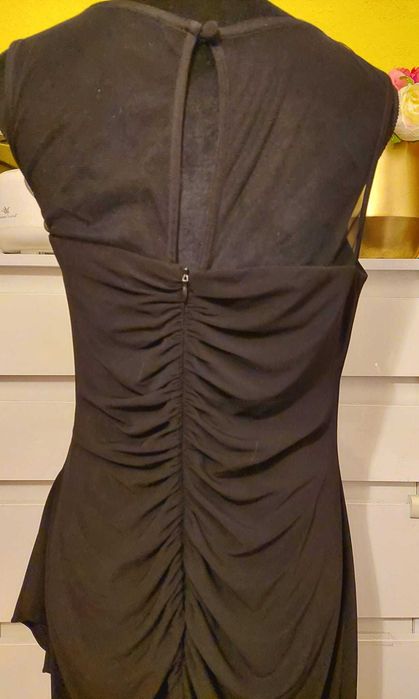 Rochie neagra cu strasuri negre