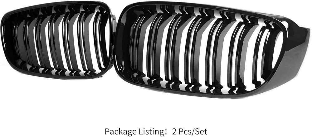 Решетки Бъбреци BMW БМВ GT 3 F34 Двойни Черен Гланц