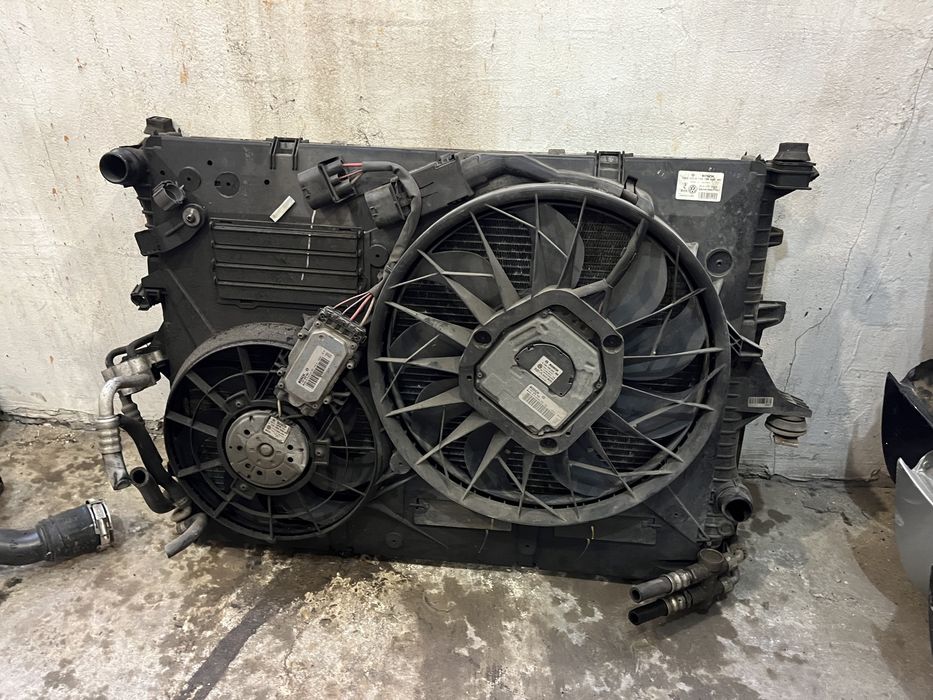 Радиатор перки с дифузьор за Audi Q7 Porsche Cayenne VW Touareg