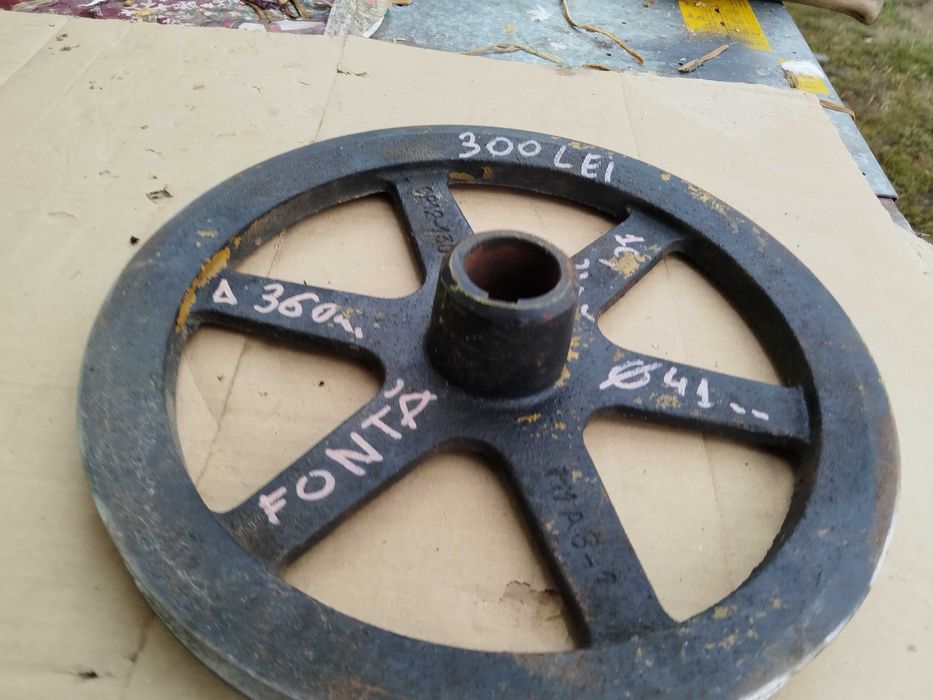 Fulie cu o curea cu diametrul de 36 cm