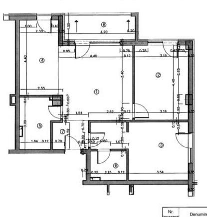Închiriez apartament 3 camere – Dambu Rotund, zona Lidl, mobilat și utilat