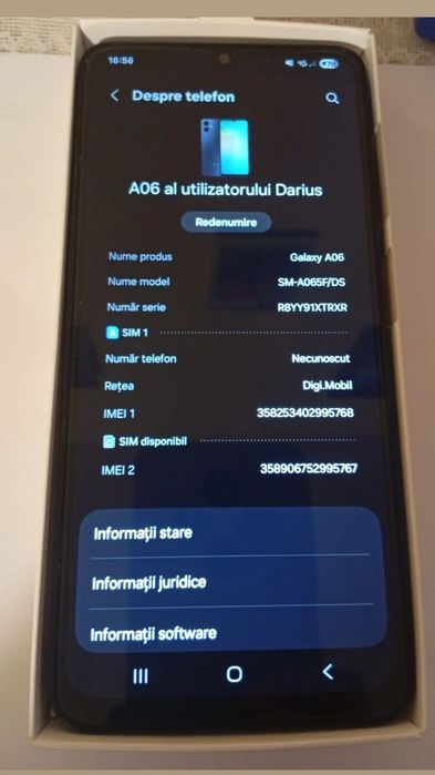 Vând telefon Samsung A06