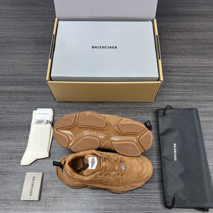 Adidasi Balenciaga Triple S suede, piele naturala, marimea 37