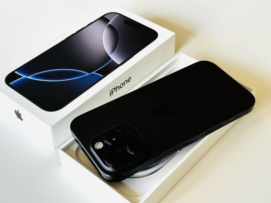Iphone 16 Pro 128GB Black Като нов! Гаранция 6 месеца