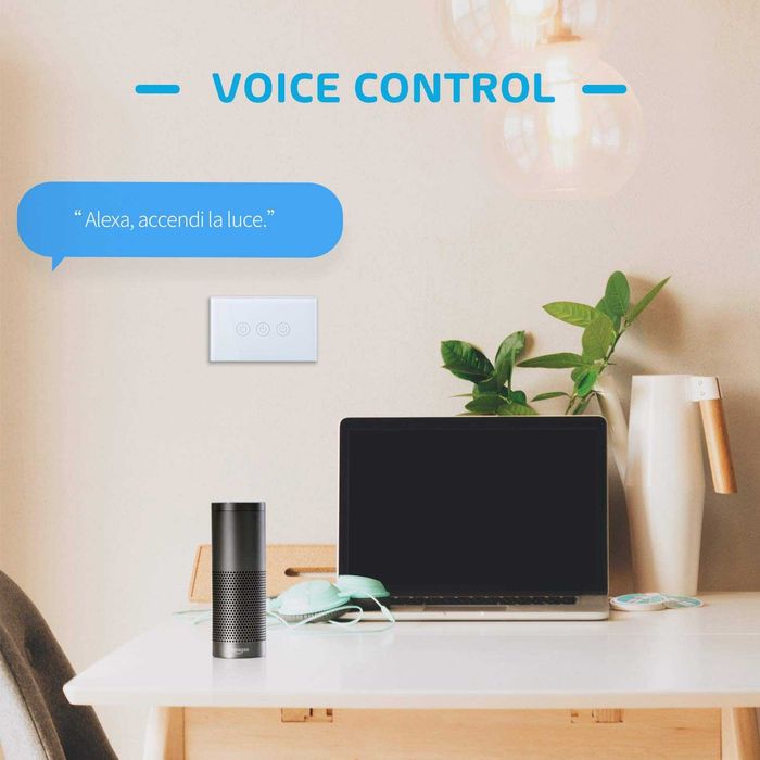 Смарт троен ключ за осветление Meross MSS530 с Alexa, Google Home