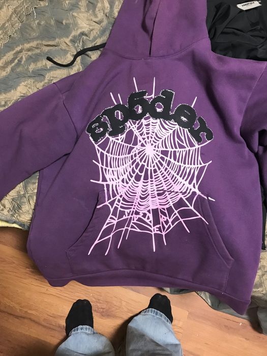 sp5der purple hoodie