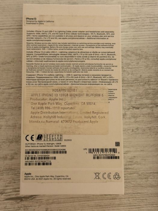 Iphone 13 128gb 100% baterie