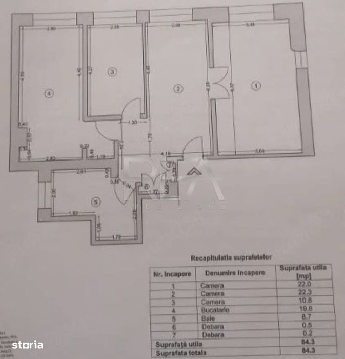 3 camere, et 4/10, anvelopat, 84 mp-Gorjului