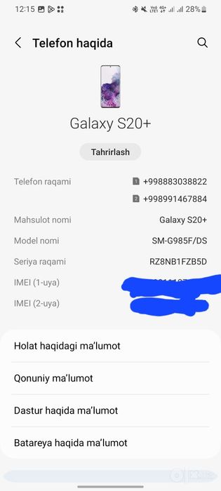 Samsung s20+ vietnam