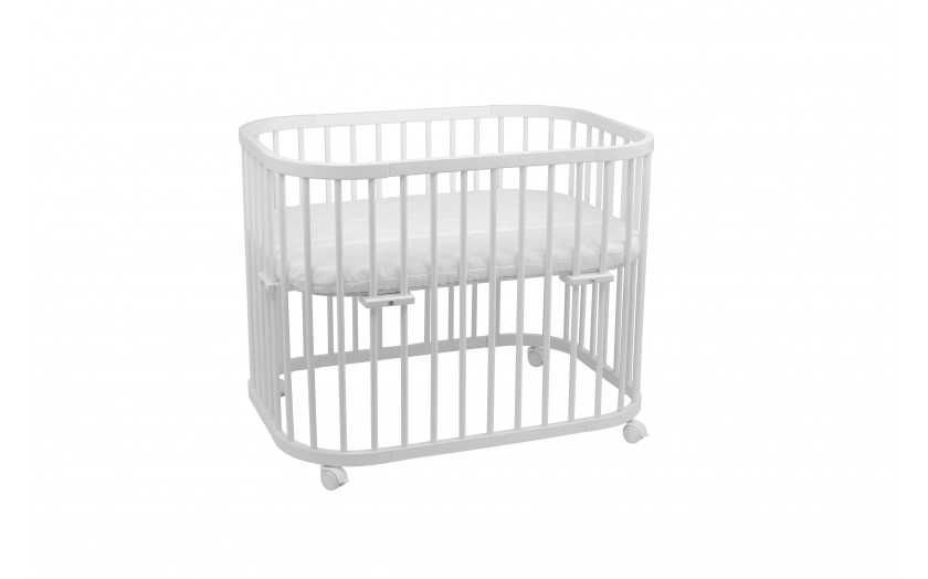 ТОПП ! Кошара за Бебе, Детско Легло Смарт 5в1 с Люлка и Матрак Натурал