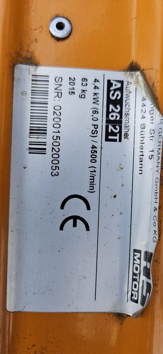 Mașina tuns iarba inalta As Motors AS  26 2T