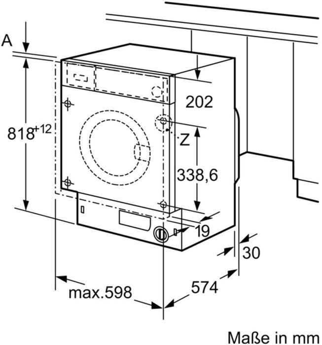 Пералня BOSCH ЗА ВГРАЖДАНЕ WIW28443 8кг.