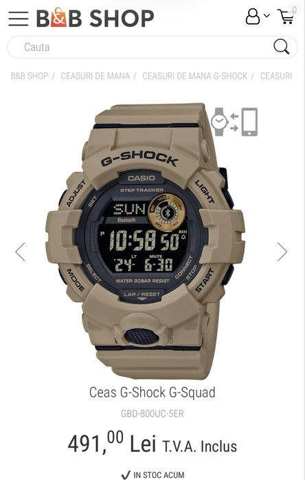 Ceas G Shock GBD-800UC-5ER.