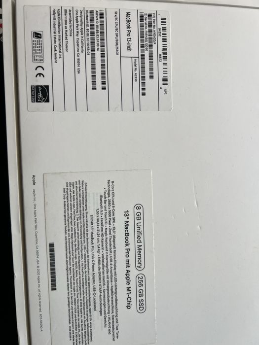 Macbook Pro 13 M1 8GB 256 GB