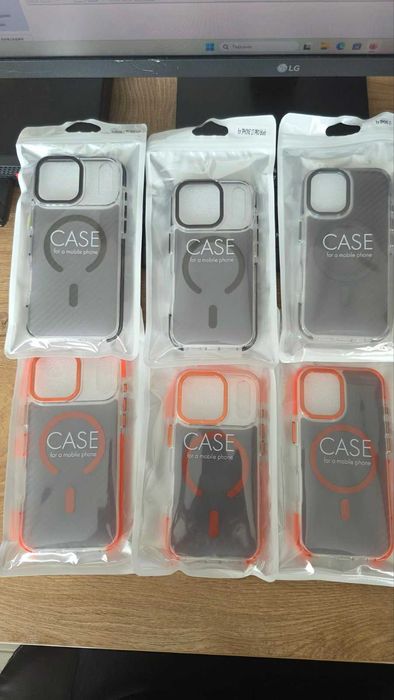 Твърд Силиконов Кейс Acrylic Magsafe Carbon