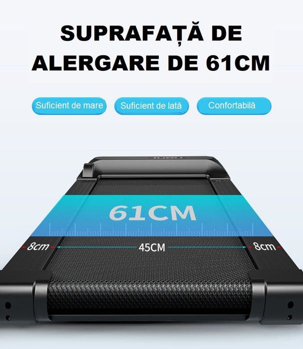 Banda Alergat Electrica T01F Viteza 1-14,8km/h 140Kg cu Inclinare