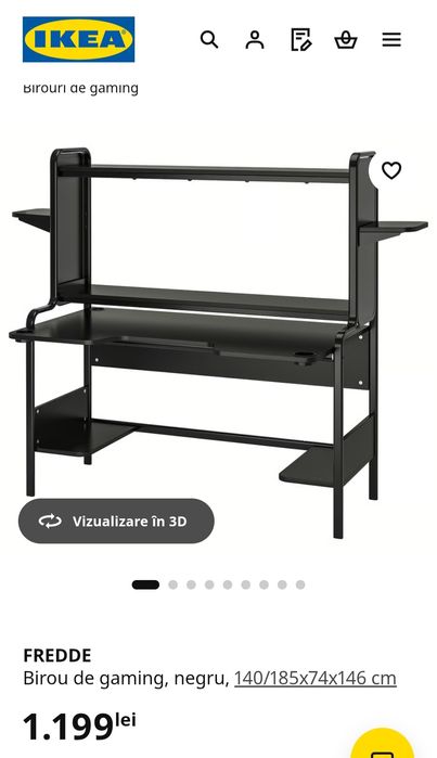 Birou gaming Ikea - FREDDE
