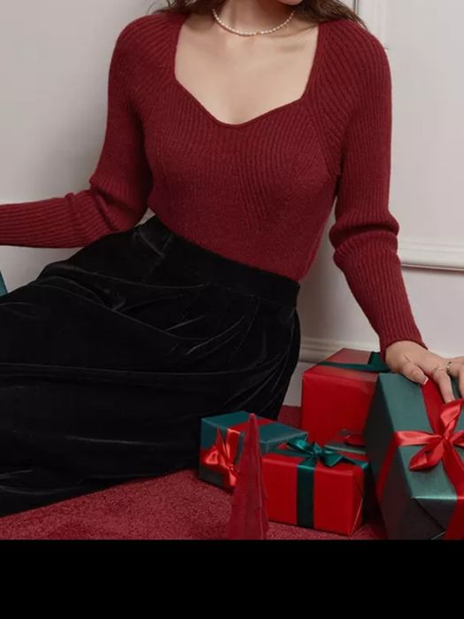 Вязанный пуловер